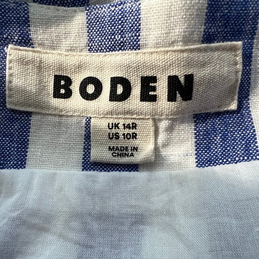 Blue and White Striped Maxi Dress - Picture 13 of 14
